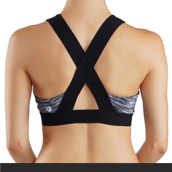 Sports Bra with Criss Cross Back - Picture 2 of 5